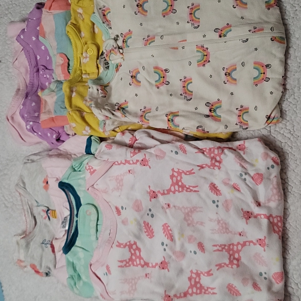 10 footed sleeper bundle / 3-6 months